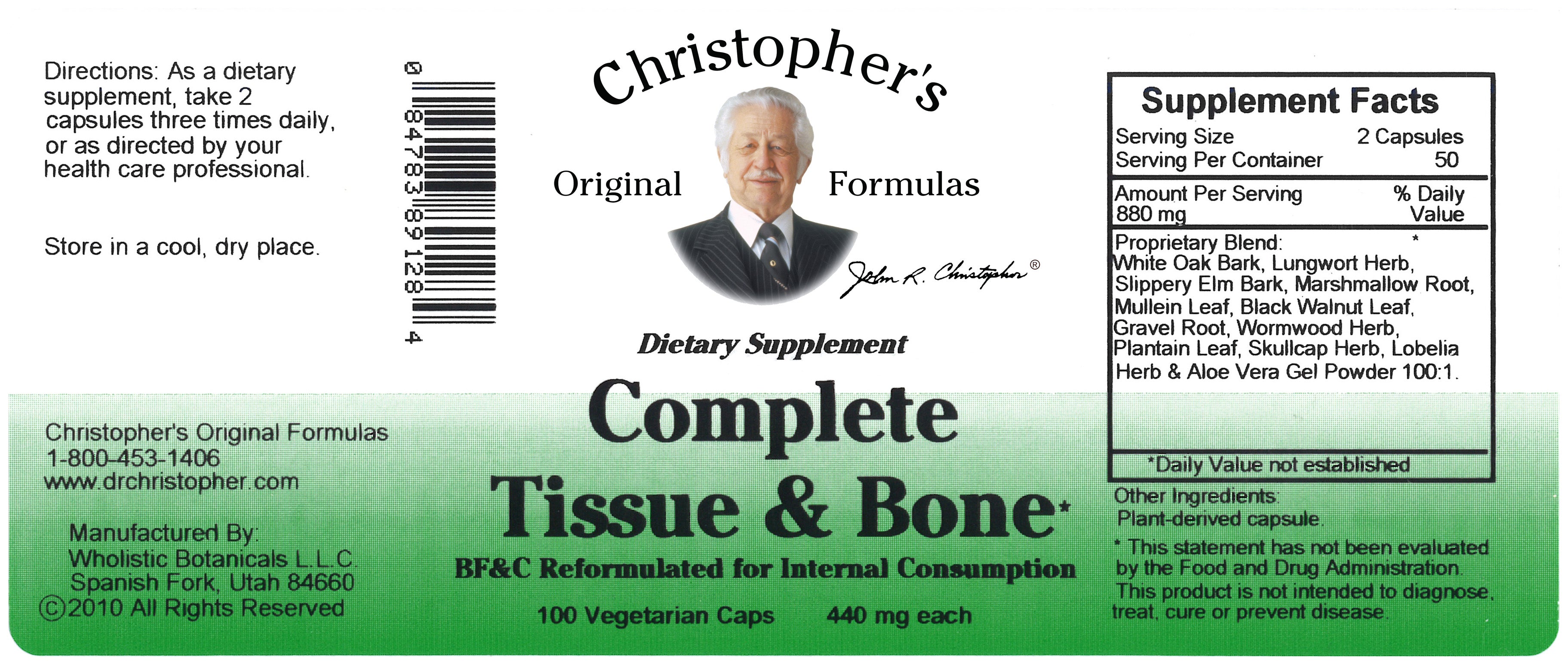 Complete Tissue and Bone Formula - 100 caps