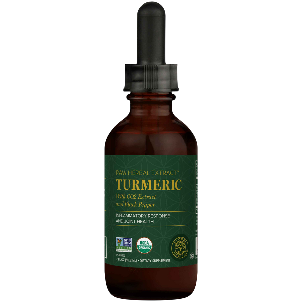 Global Healing  Organic Liquid Turmeric - 2oz (EE)